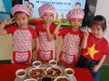 Trường mầm non Liên Hiệp Tổ chức Hoạt động trải nghiệm "Bé nặn bánh trôi nước" cho trẻ